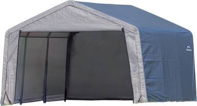 Load image into Gallery viewer, ShelterLogic Shed-in-a-Box 12 x 12 x 8 ft Peak Gray