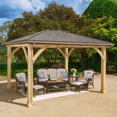 Load image into Gallery viewer, Yardistry Rain Gutter Kit For The 12 x 14 Meridian Gazebo