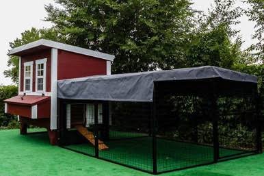 Load image into Gallery viewer, Tarp for Regular 8 ft. Chicken Run (7'W x 8'L x 4'H)