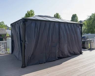 Load image into Gallery viewer, Canopia Palermo Gazebo Curtain, Grey