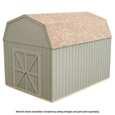 Load image into Gallery viewer, Handy Home DIY Braymore 10 ft. x 14 ft. Wooden Storage Shed with Flooring Included