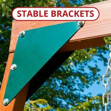 Load image into Gallery viewer, Swing-N-Slide Knightsbridge Deluxe Wood Complete Play Set