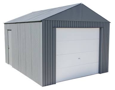 Load image into Gallery viewer, Sojag Everest Garage 12 x 15 ft. in Charcoal