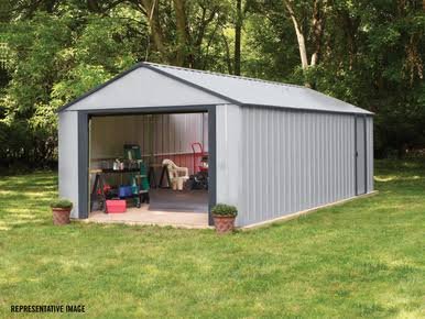 Load image into Gallery viewer, Arrow Murryhill 12 x 17 Garage, Steel Storage Building, Prefab Storage Shed