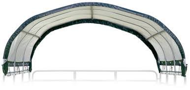 Load image into Gallery viewer, Shelterlogic Corral Shelter 1 3/8" 7.5 oz. Green Cover (Corral panels not included), 12 x 12 ft
