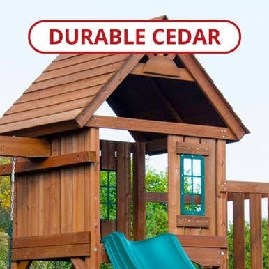 Load image into Gallery viewer, Swing-N-Slide Knightsbridge Deluxe Wood Complete Play Set