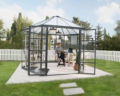 Load image into Gallery viewer, Canopia by Palram Oasis 8 ft. Greenhouse Kit - Grey Structure & Hybrid Panels