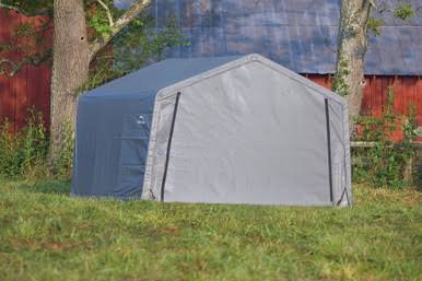 Load image into Gallery viewer, ShelterLogic Shed-in-a-Box 12 x 12 x 8 ft Peak Gray
