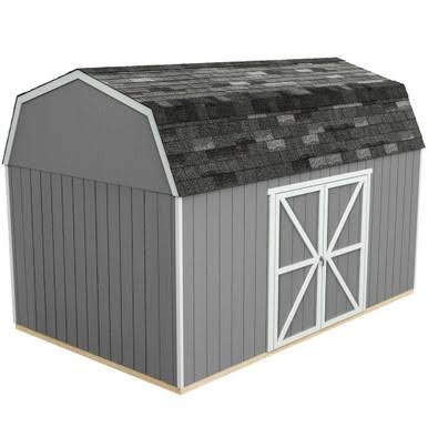 Load image into Gallery viewer, Handy Home DIY Braymore 10 ft. x 16 ft. Wooden Storage Shed with Flooring Included