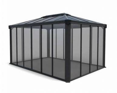 Load image into Gallery viewer, Canopia Ledro Enclosed Gazebo, 10' X 10', Gray/Bronze