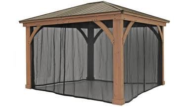 Load image into Gallery viewer, Yardistry Mosquito Mesh Kit for Meridian Gazebo (12 ft. x 14 ft.)
