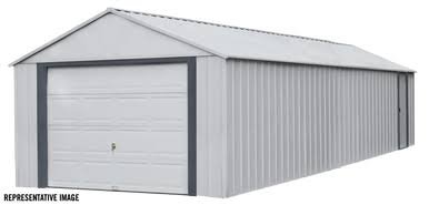 Load image into Gallery viewer, Arrow Murryhill 14 x 31 Garage, Steel Storage Building, Prefab Storage Shed