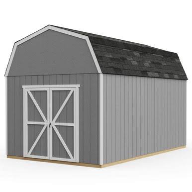 Load image into Gallery viewer, Handy Home DIY Braymore 10 ft. x 16 ft. Wooden Storage Shed with Flooring Included