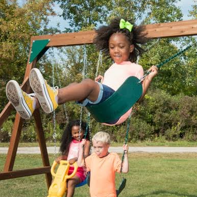 Load image into Gallery viewer, Swing-N-Slide Knightsbridge Ultimate Wood Complete Play Set