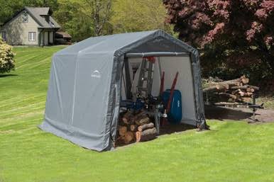 Load image into Gallery viewer, ShelterLogic Shed-in-a-Box 10 x 10 x 8 ft Peak Gray