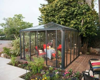 Load image into Gallery viewer, Canopia Ledro Enclosed Gazebo, 10' X 10', Gray/Bronze