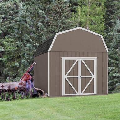 Load image into Gallery viewer, Handy Home DIY Braymore 10 ft. x 16 ft. Wooden Storage Shed with Flooring Included