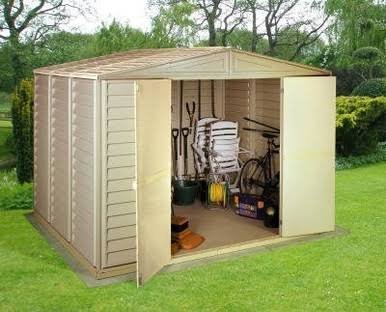 Load image into Gallery viewer, Duramax 10.5x8 WoodBridge Shed