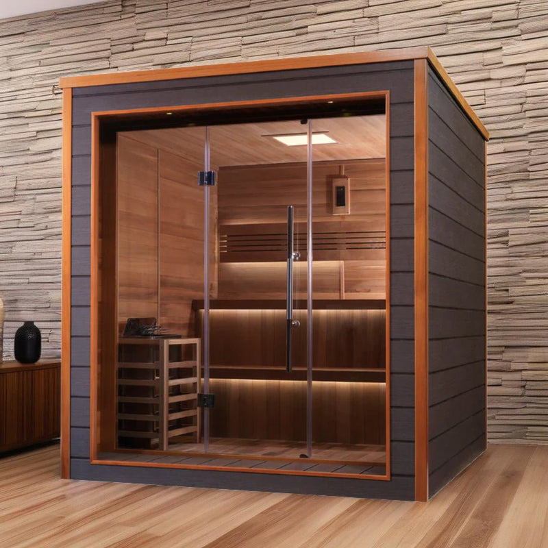 Load image into Gallery viewer, Golden Designs Bergen 6-Person Outdoor-Indoor Traditional Sauna