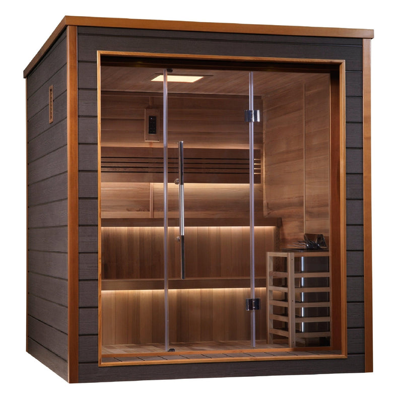 Load image into Gallery viewer, Golden Designs Bergen 6-Person Outdoor-Indoor Traditional Sauna