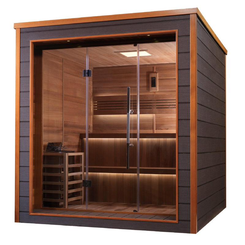 Load image into Gallery viewer, Golden Designs Bergen 6-Person Outdoor-Indoor Traditional Sauna