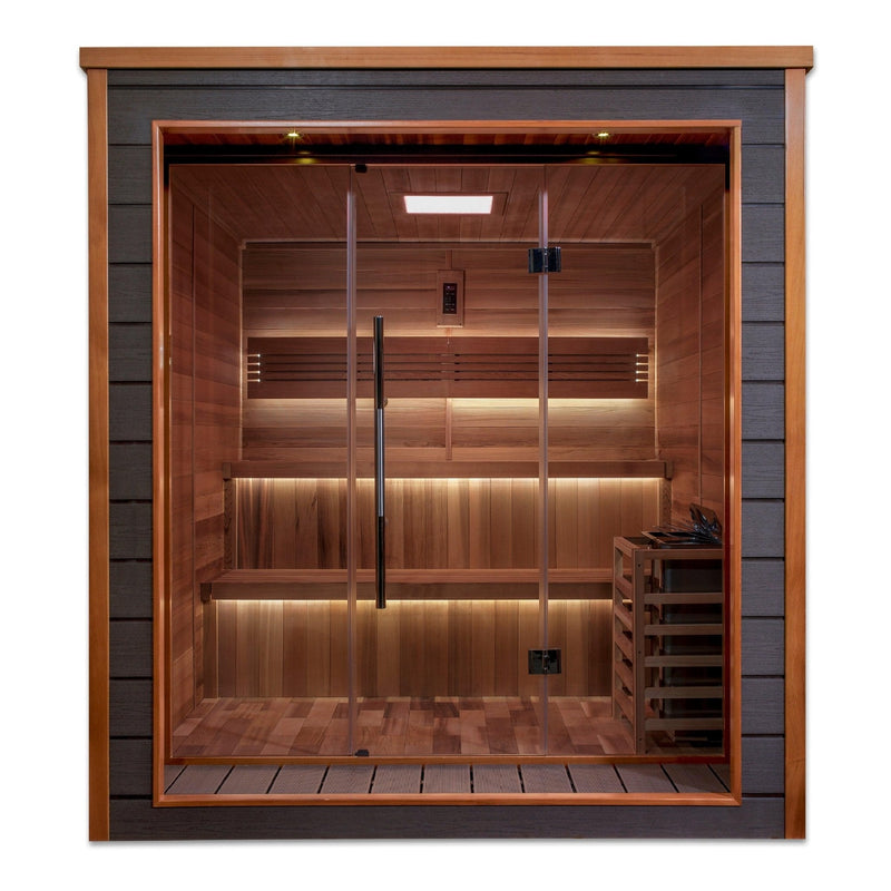 Load image into Gallery viewer, Golden Designs Bergen 6-Person Outdoor-Indoor Traditional Sauna