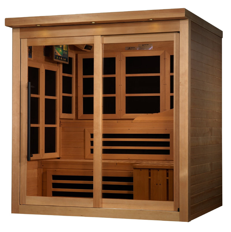 Load image into Gallery viewer, Golden Designs Monaco Limited Edition GDI-6996-02 Near Zero EMF 6-Person FAR Infrared Sauna
