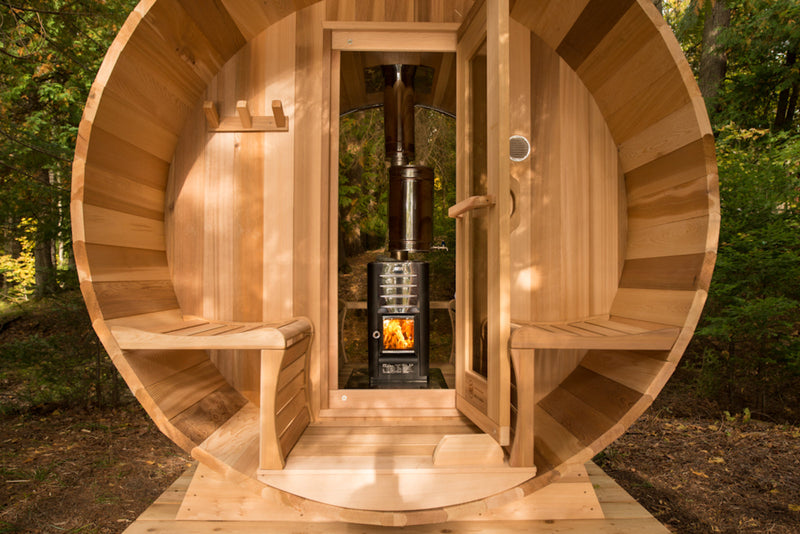 Load image into Gallery viewer, SAUNA EVOLUTION® Barrel Sauna Serenity Nature Air 4