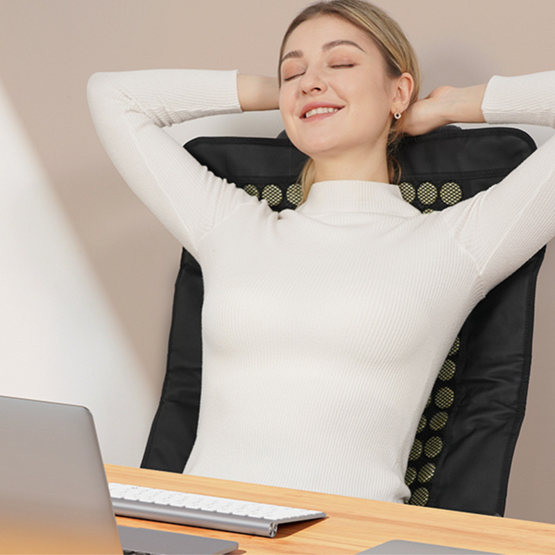 Load image into Gallery viewer, Far Infrared Natural Jade and Tourmaline Heating Pad, 31" x 21"