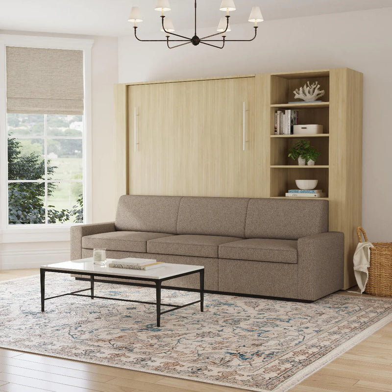 Load image into Gallery viewer, Queen Size Murphy Bed with Extended Couch | Inovabed