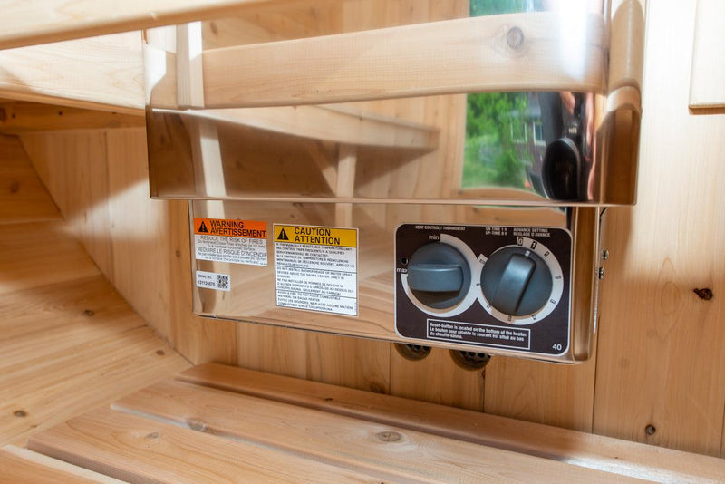 Load image into Gallery viewer, Leisurecraft Timber Harmony 4 Person Outdoor Barrel Sauna