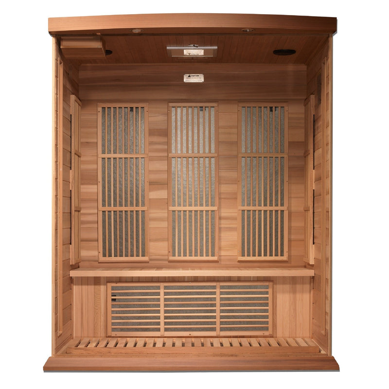 Load image into Gallery viewer, Maxxus 3-Person Near Zero EMF FAR Infrared Sauna – Canadian Hemlock