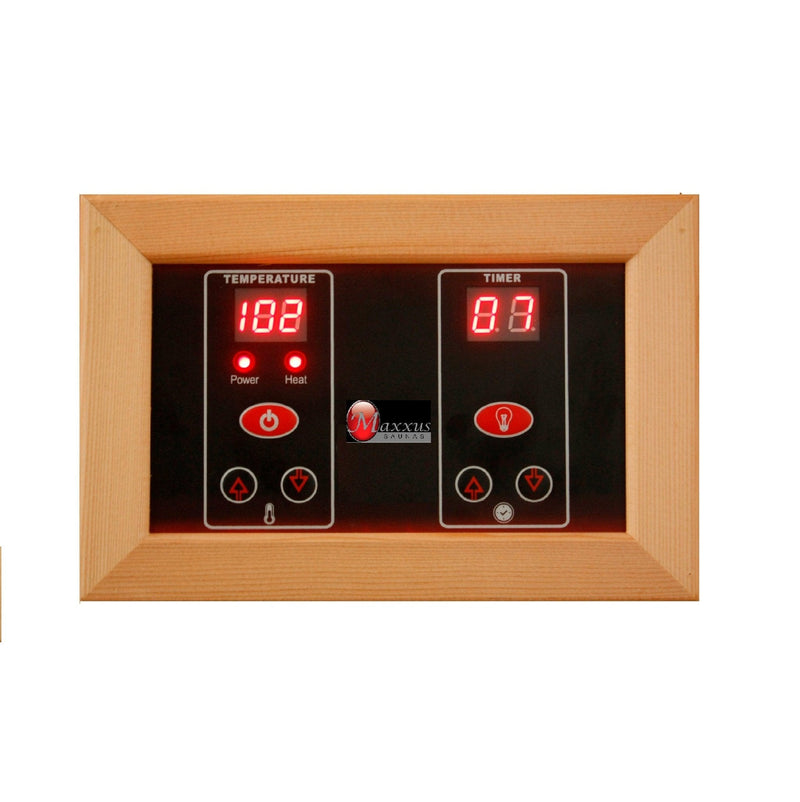 Load image into Gallery viewer, Maxxus Seattle 2-Person Infrared Sauna – Low EMF, Bluetooth Speakers, Red Light Therapy