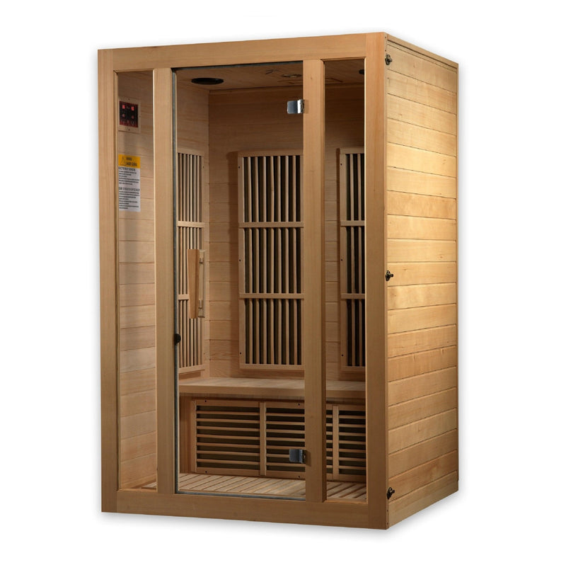 Load image into Gallery viewer, Maxxus Seattle 2-Person Infrared Sauna – Low EMF, Bluetooth Speakers, Red Light Therapy