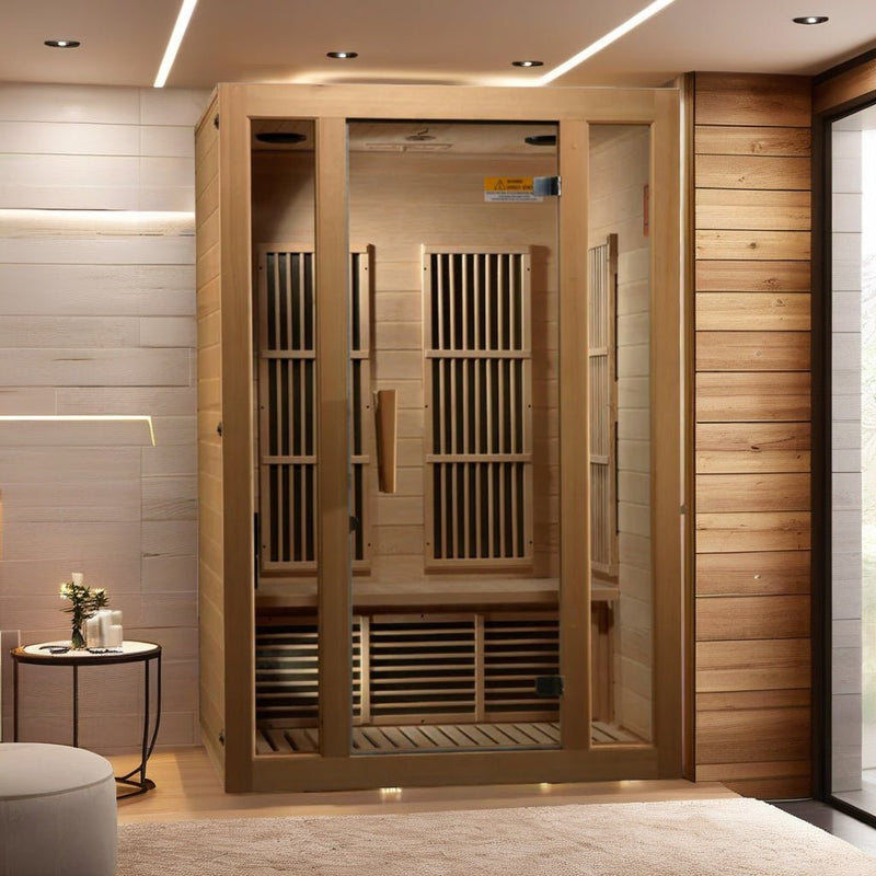 Load image into Gallery viewer, Maxxus Seattle 2-Person Infrared Sauna – Low EMF, Bluetooth Speakers, Red Light Therapy