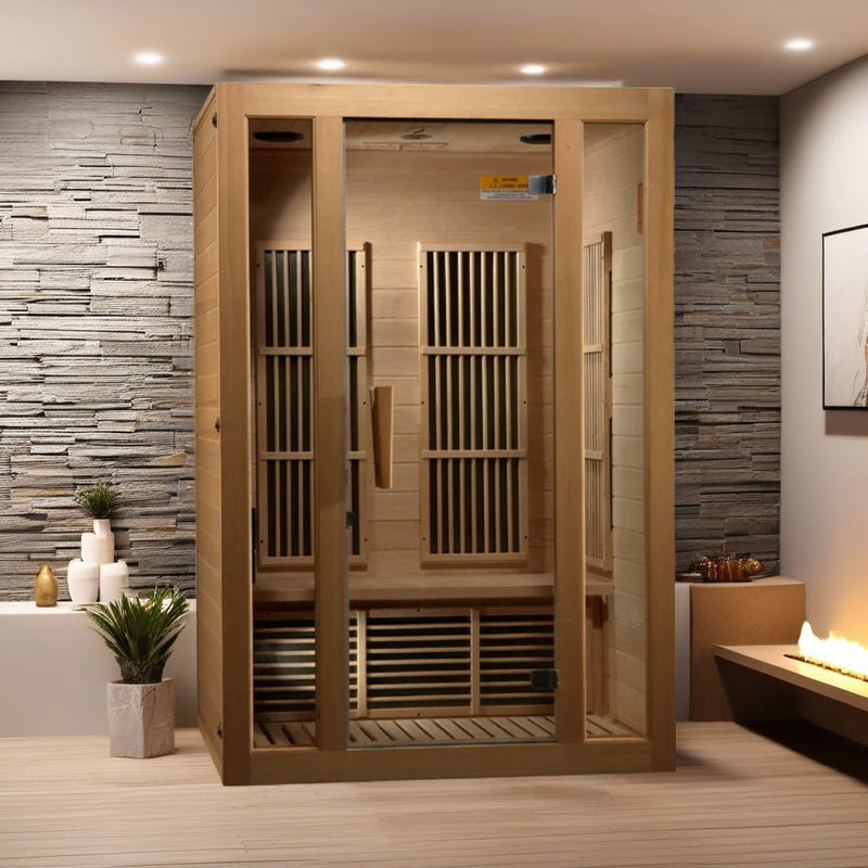 Load image into Gallery viewer, Maxxus Seattle 2-Person Infrared Sauna – Low EMF, Bluetooth Speakers, Red Light Therapy