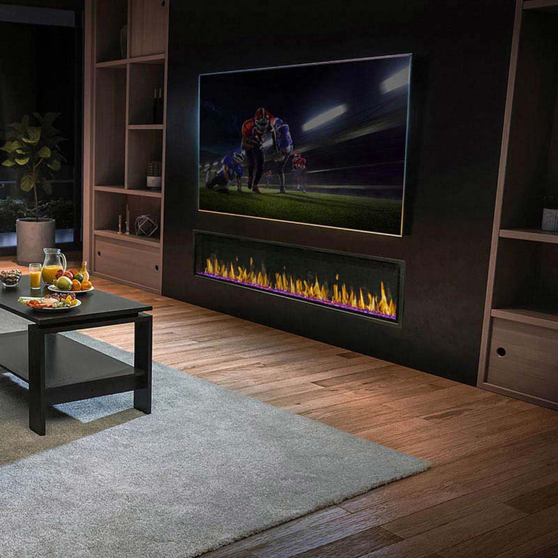 Load image into Gallery viewer, Modern Flames Orion Slim 76" Single-Sided Heliovision Virtual Electric Fireplace - OR76-SLIM