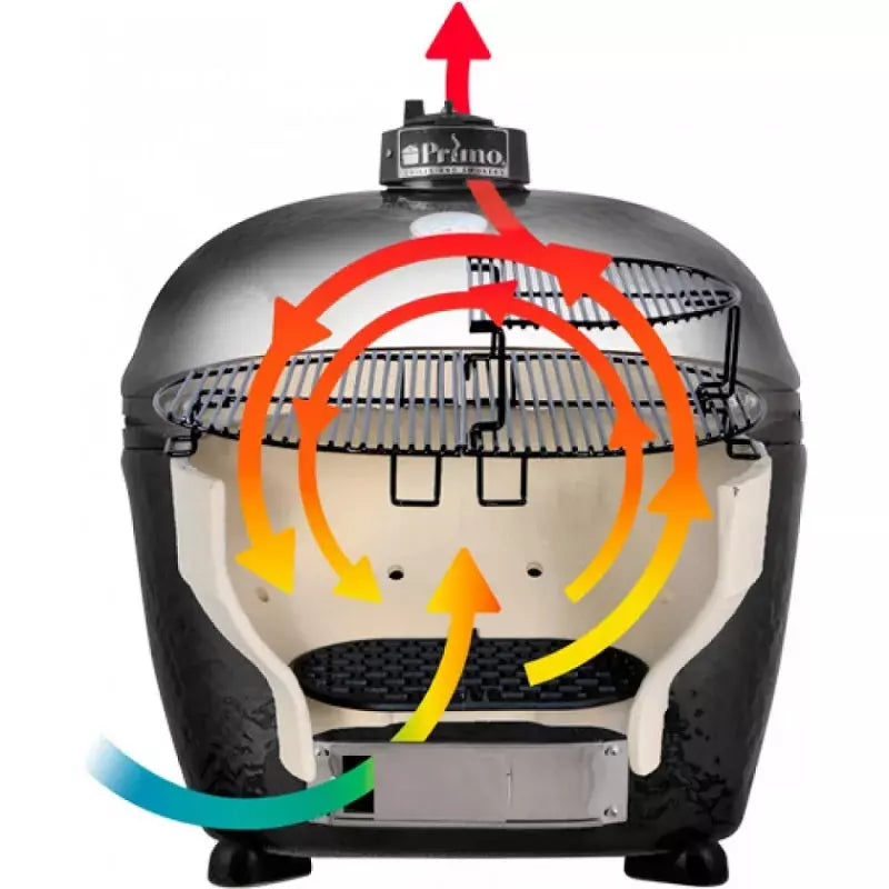 Load image into Gallery viewer, Primo Oval X-L 400 Ceramic Charcoal Grill PGCXLH (Grill Only)