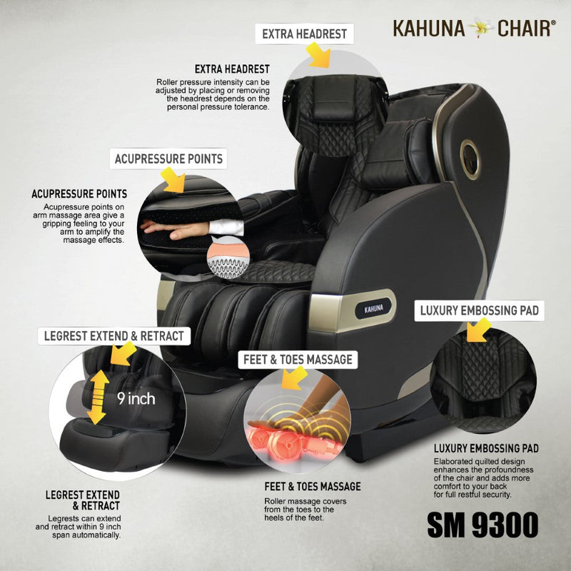 Load image into Gallery viewer, Kahuna Chair SM-9300 Premium 4D Massage Chair with Body Scan & Dual Heating