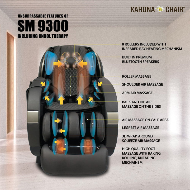 Load image into Gallery viewer, Kahuna Chair SM-9300 Premium 4D Massage Chair with Body Scan & Dual Heating