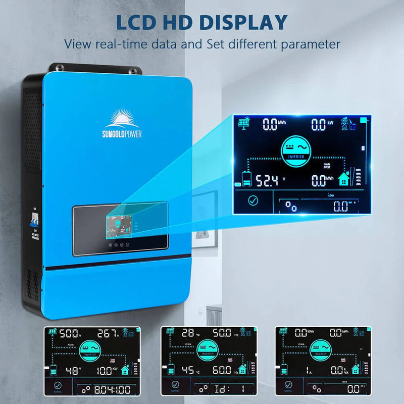 Load image into Gallery viewer, SunGoldPower 8KW 48V Split Phase Solar Inverter Charger SPH8K48SP