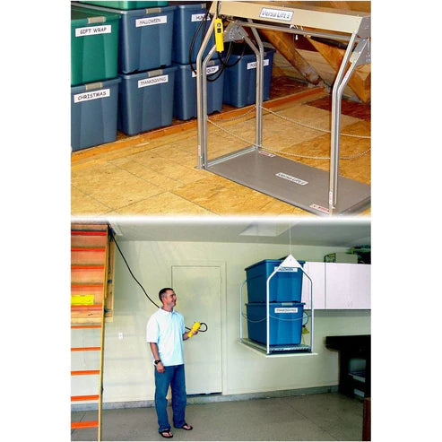 Load image into Gallery viewer, Attic Storage Electric Lift 200lbs - Model 24C by VersaLift