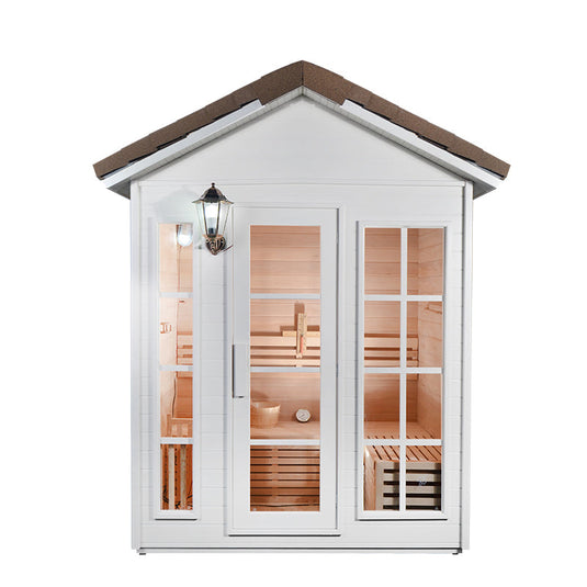 SAUNA EVOLUTION®  Garden Waterproof Traditional Sauna Steam Room Cabin 01