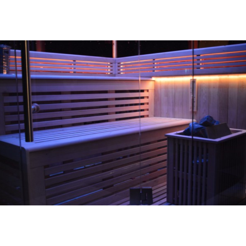 Load image into Gallery viewer, SAUNA EVOLUTION®  Indoor New Exclusive Mirror Steam Sauna Glass 13
