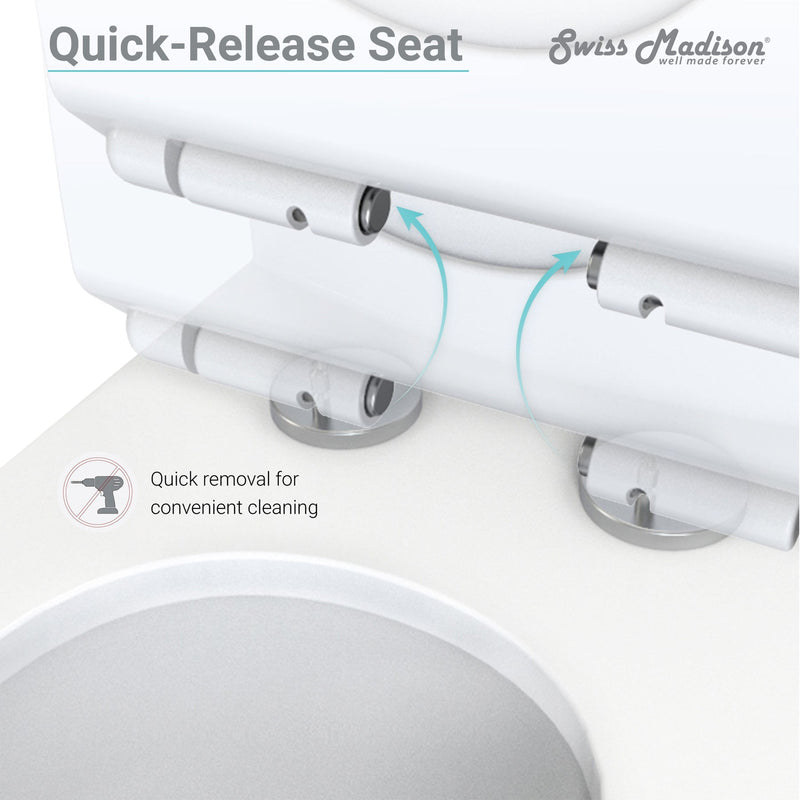 Load image into Gallery viewer, Swiss Madison Monaco One-Piece Elongated Toilet Side Flush 1.28 gpf - SM-1T109
