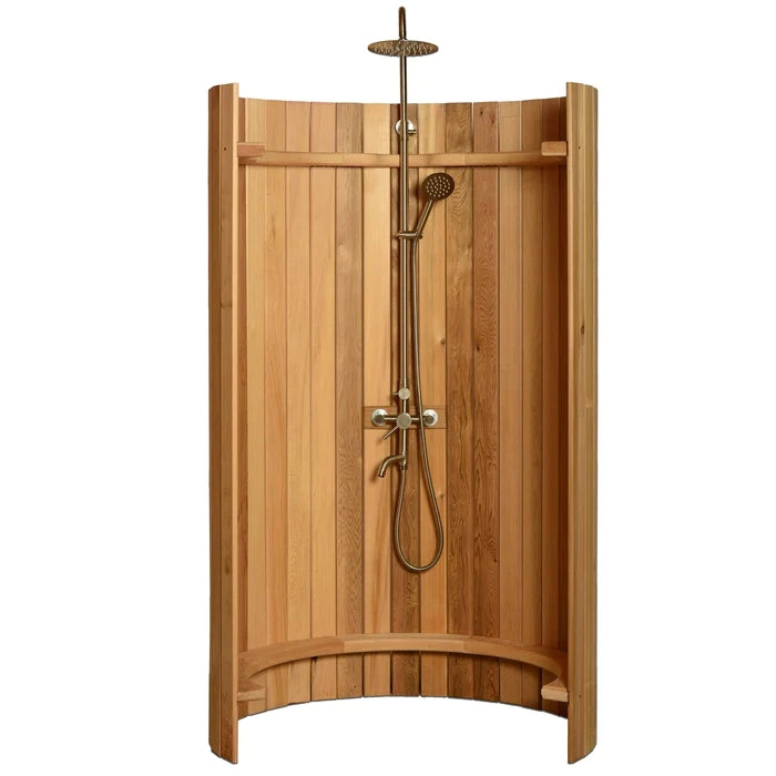 Load image into Gallery viewer, SAUNA EVOLUTION® Curved Rinse Outdoor Shower
