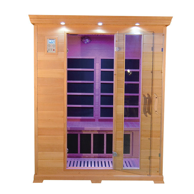 Load image into Gallery viewer, SAUNA EVOLUTION®  Low EMF Indoor Wood Sauna With Carbon Panel Far Infrared 16
