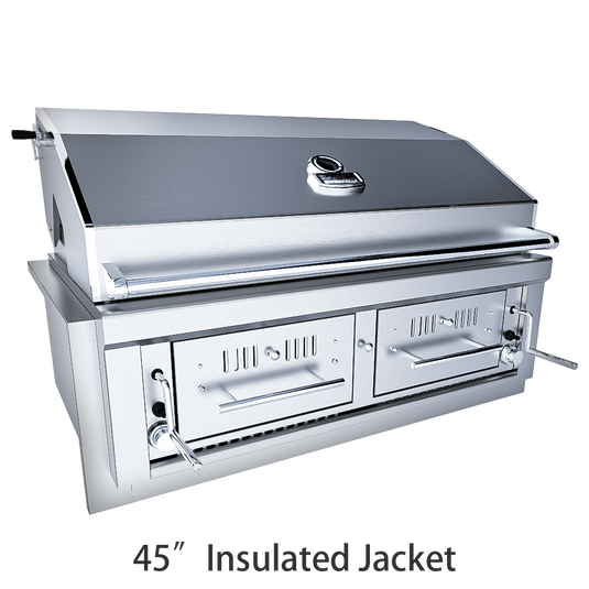 Sunstone 42" Gas Hybrid Dual Zone Charcoal/Wood Burning Grill EMCHDZ42