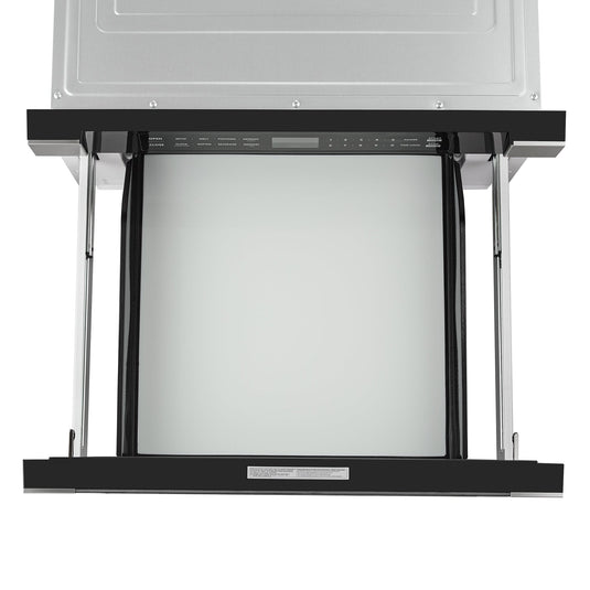 Cosmo 24'' Built-in Microwave Drawer with Automatic Presets, Touch Controls, Defrosting Rack and 1.2 cu. ft. Capacity in Stainless Steel COS-12MWDSS-NH