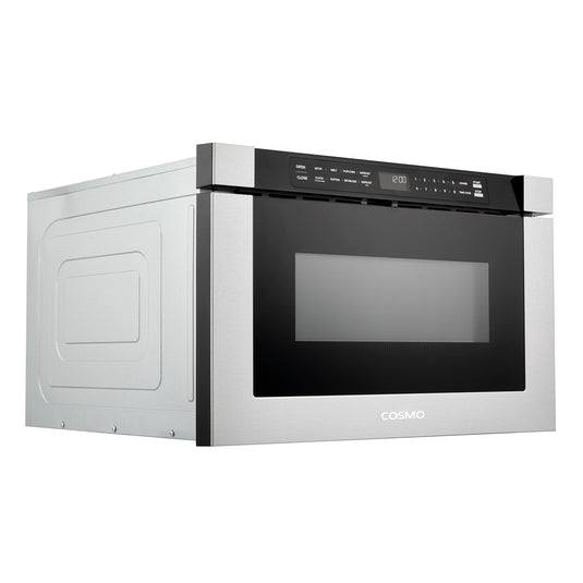 Cosmo 24'' Built-in Microwave Drawer with Automatic Presets, Touch Controls, Defrosting Rack and 1.2 cu. ft. Capacity in Stainless Steel COS-12MWDSS-NH